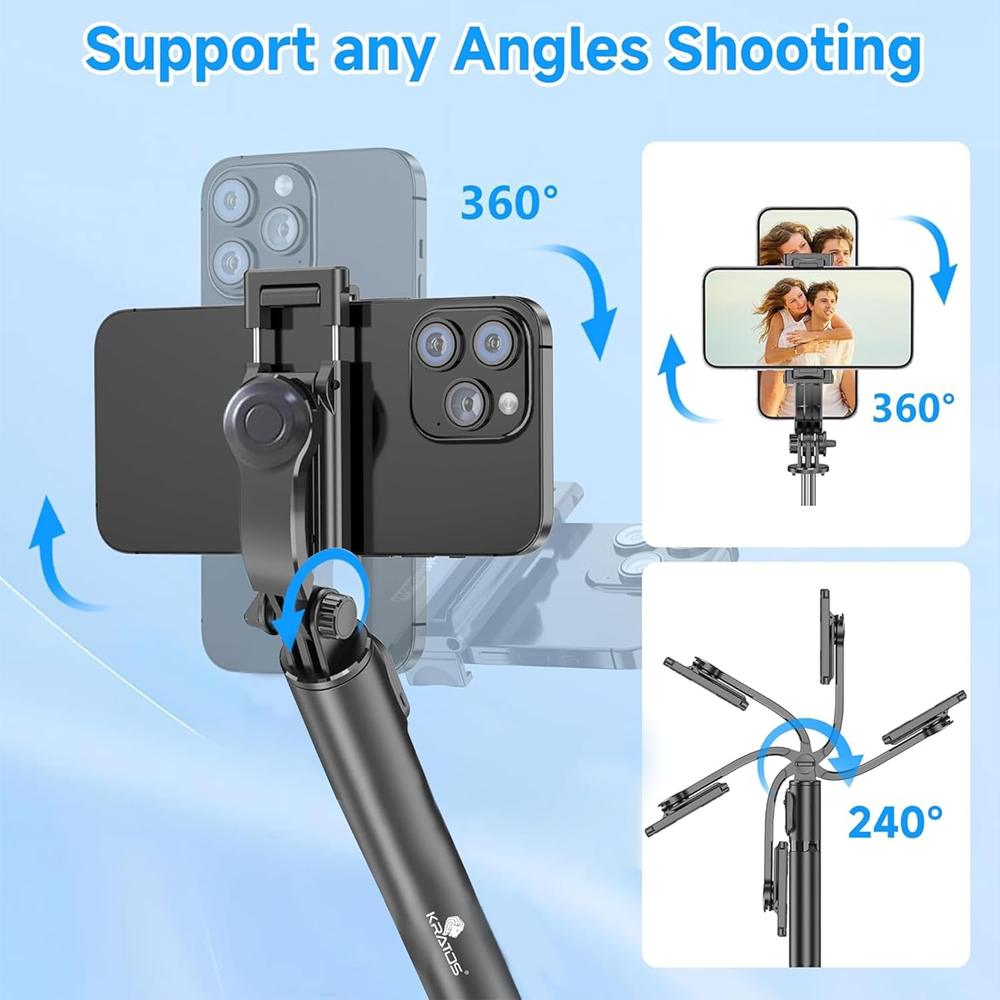 3in1 Selfie Stick with Tripod 160cm Height