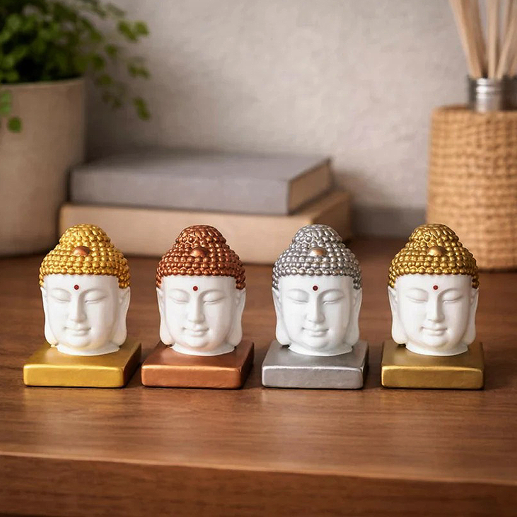 Set of 4 Showpiece Buddha