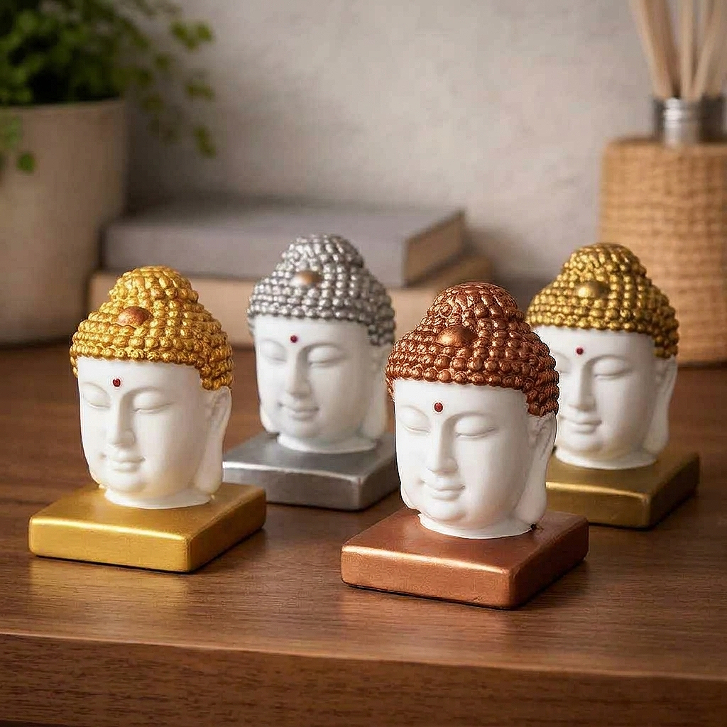 Set of 4 Showpiece Buddha