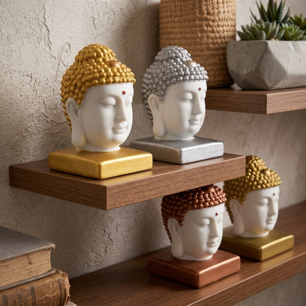 Set of 4 Showpiece Buddha