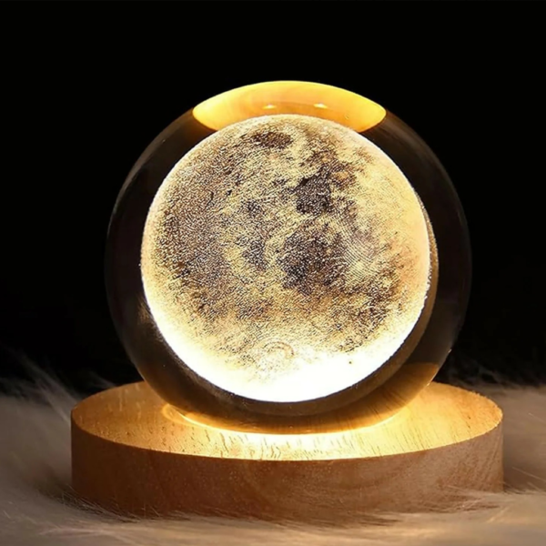 3d Crystal Moon  Night Lamp