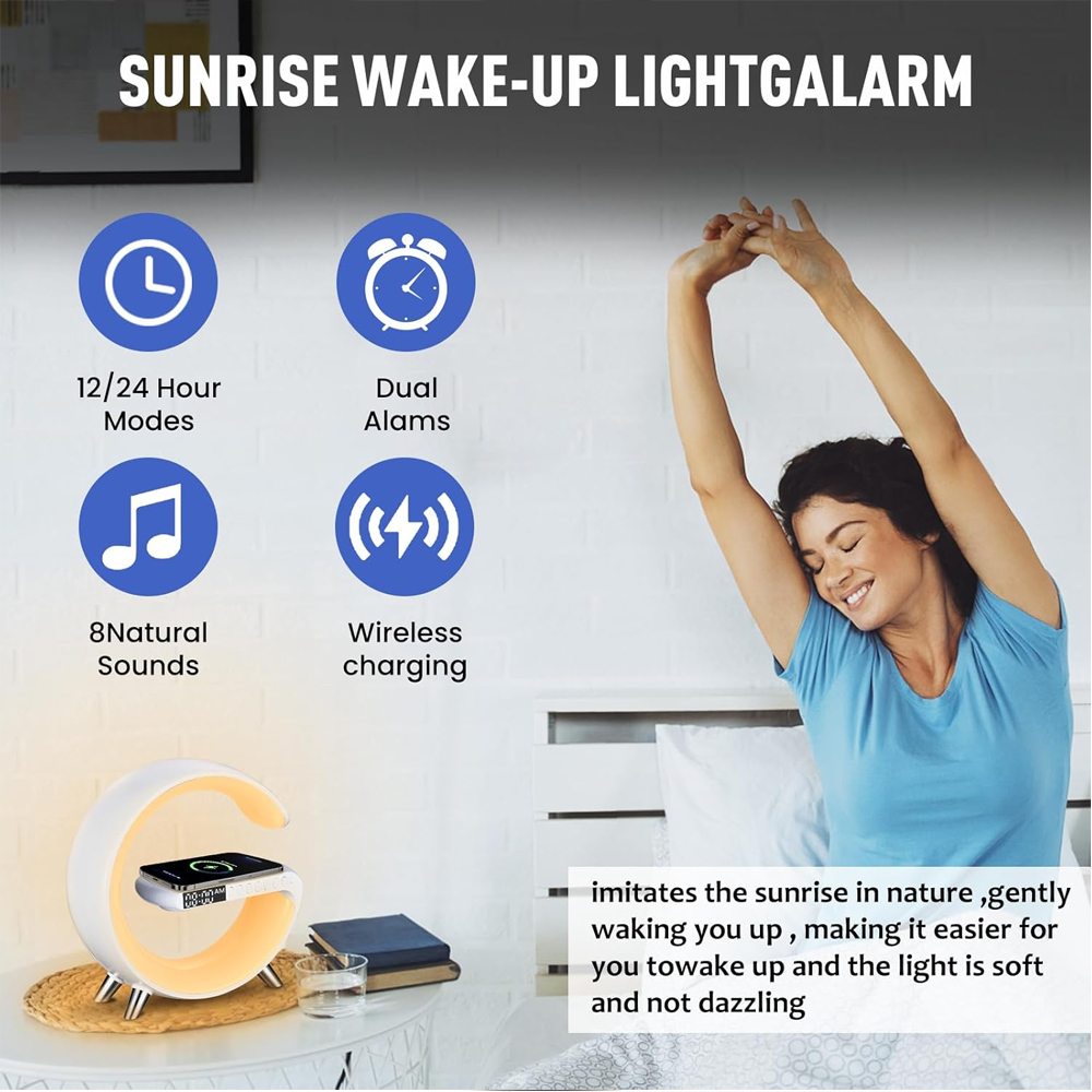 Smart Table Lamp Wireless Charging & Music.
