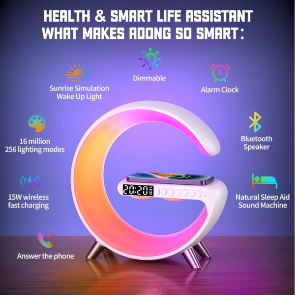 Smart Table Lamp Wireless Charging & Music.