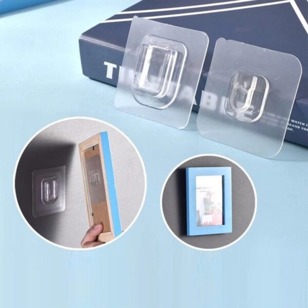 Self Adhesive Transparent Hook 1pcs.